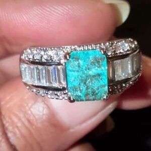 5ct Unisex Lab Created Diamond 925 Sterling silver Ring Size 9